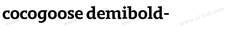 cocogoose demibold字体转换